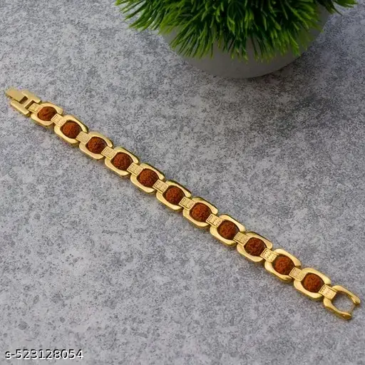 Premium gold plated Rudraksh Bracelet 