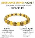 Pyrite and citrine Stone Bracelet 