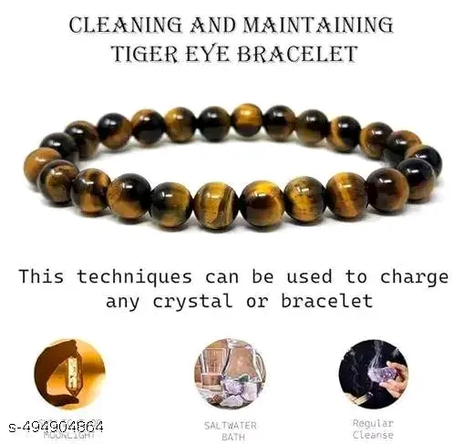Premium Tiger Eye natural Stone Bracelet 